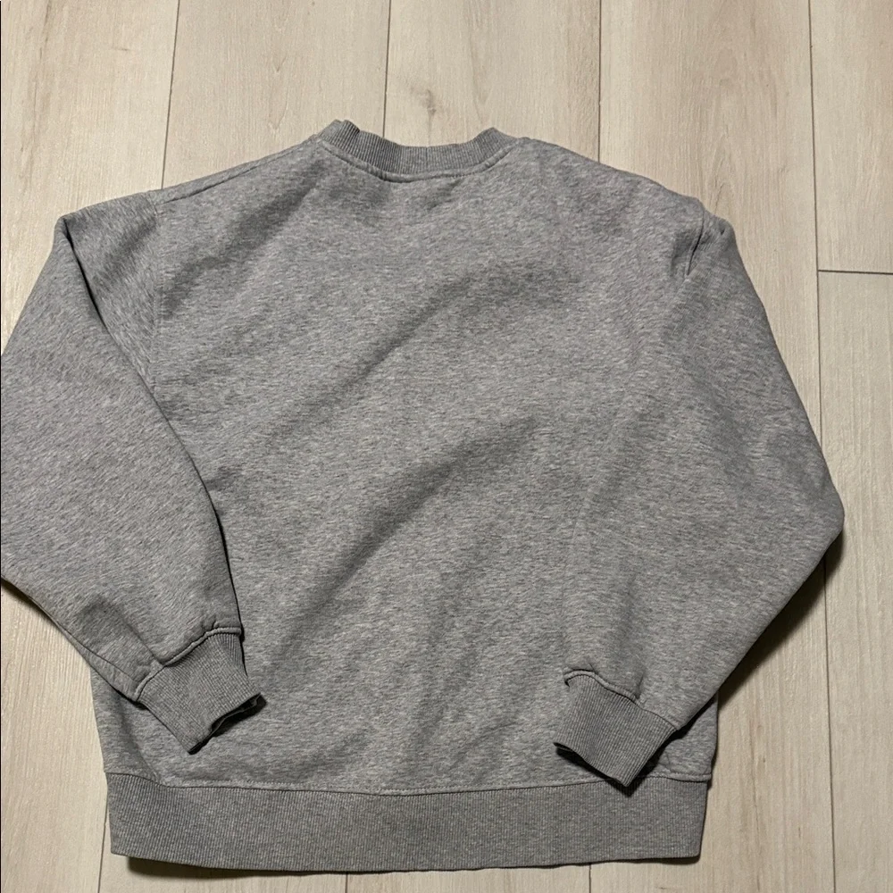 Zara Kids Long Sleeve Gray Button Up ‘California' Cardigan Style Sweatshirt